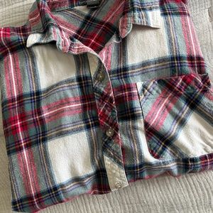 Eddie Bauer soft plaid flannel size medium, women’s